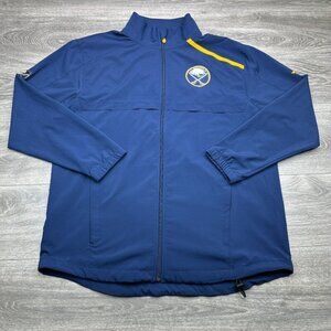 Buffalo Sabres Jacket Men's Large Blue NHL Authentic Pro Rinkside Zip Fanatics